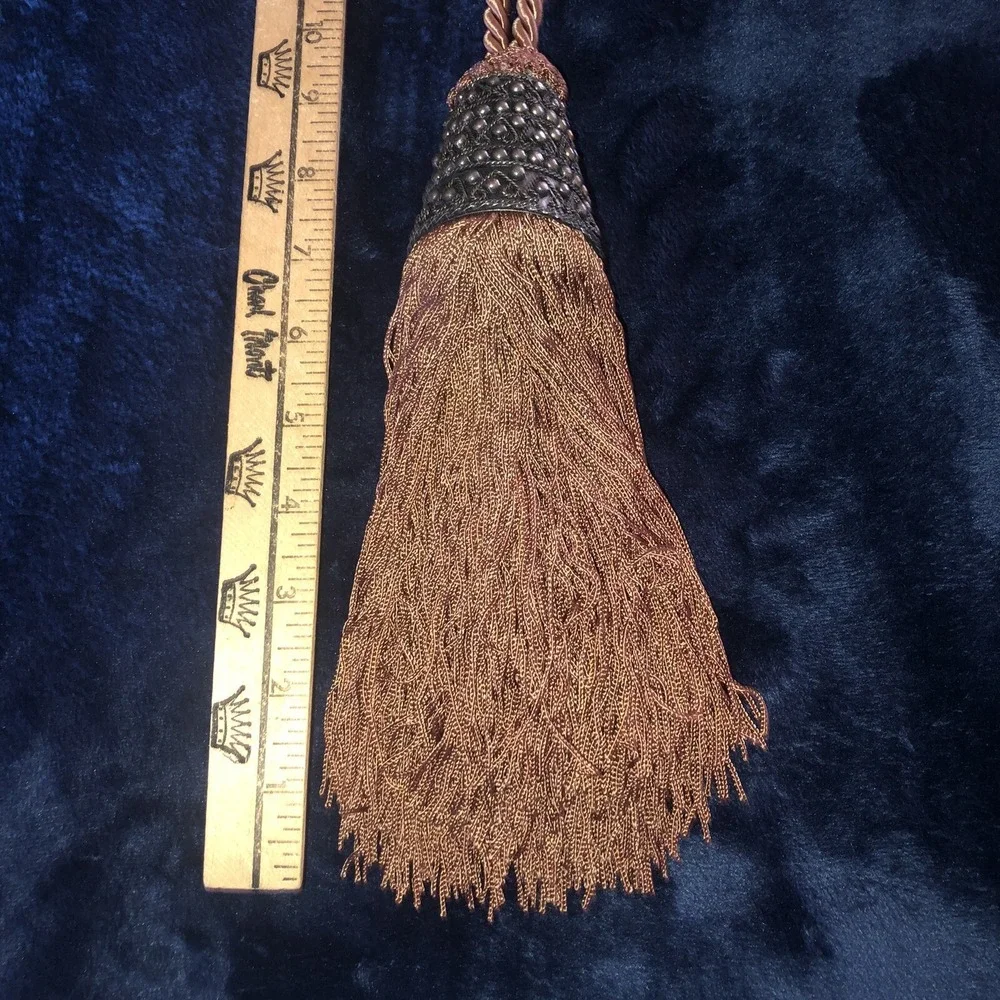 Vienna Trimmings Brown Curtain Rope Tieback w/ 6.75